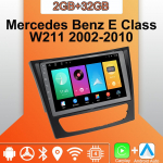 Android Carplay autoraadio Mercedes Benz E klass W211 2002-2010 multimeediumipleieri peakomplekt stereo GPS-navigatsioon BT WIFI 2+32GB 2+32GB