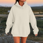 Naiste pikkade varrukatega &uuml;lisuure s&uuml;gise &uuml;lisuurte &otilde;lavarrukatega naiste kapuutsiga pl&uuml;&uuml;sis kampsun XXL beež