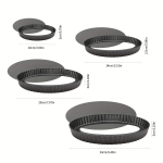 4 tk, 4/6/7/10 tolline mittenakkuva pitsapann, koogivorm, pitsakoogi magustoidu k&uuml;psetuspann, eemaldatava p&otilde;hjaga, korduvkasutatavad s&uuml;sinikterasest Quiche k&uuml;psetusn&otilde;ud 4 Pcs/Set