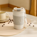 400 ml roostevabast terasest kohvitass reisi termokruus lekkekindel termospudel tee kohvikruus vaakumkolb isoleeritud tassid 400ml beež