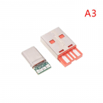 Kiirlaadimine Type-C USB 65W 5A Isane Pistik Keevitamine 5-kontaktilise PCB + Type A Isane 6-kontaktiline USB DIY OTG Andmeedastuse Laadimiskomplekt