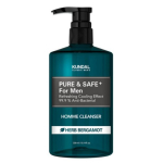 Kundal Cooling Men's Cleanser Bergamot Fragrance, 540ml, 2 units black
