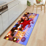 Elutoa k&ouml;&ouml;k pidulik p&otilde;randamatt, libisemiskindel seemisnahast p&otilde;randamatt, j&otilde;ulupunane vaip, saadaval mitu suurust 40x60cm