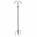 Roostekindel eemaldatav lambakoera konks v&auml;litingimustes kasutamiseks Black double hook 5 feet 195cm1.9cm4 sections must