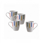 Tassid - BENETTON - Po - Luukera portselan - 360 ml - Komplekt 4 tk