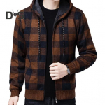 Meeste talvekardigan Kontrastv&auml;rvi ruuduline Tr&uuml;kitud Kapuutsiga Pingutusn&ouml;&ouml;r Keskmise pikkusega jakk Paksendatud Kootud Pikad Varrukad T&otilde;mblukuga suletav mantel M kollane