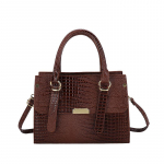 K&otilde;rgetasemeline Moodne Litchi Nahast T&otilde;mblukuga Kotikujuline Kott Disainitaju Vabaaja Suure Mahutavusega &Uuml;hev&auml;rviline &Otilde;lakott Naiste Crossbody Ruudukujuline Kott (20cm<Max Length<30cm)