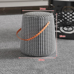 Kerge luksuslik kaasaskantav &uuml;mmargune taburet kandesangaga Elutoa Diivan Jalaping esikum&ouml;&ouml;bel Jalatugi Madal tool