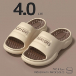 Massaaž Paks Platvorm Sandaalid Naiste Kodu Pehme Tallaga Eva Pilve Slaidid Sandaalid Naine 2024 Suvi Libisemiskindlad Ranna Pl&auml;tud 40 3637 must