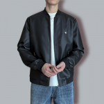 Autumn and Winter New Men's Leather Jacket Fashion Stand-up Collar Embroidery PU Korean Version Slim Youth Leather Jacket Men's Coat Trend M must