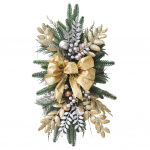 J&otilde;ulude trepik&auml;igu kaunistus, pael, riputatav p&auml;rg, kunstlik trepik&auml;igu vanik, paelaga vanik, ripats uue aasta dekoratsiooniks 2025 with Light punane