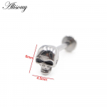 Alisouy 1PC roostevabast terasest Star Moon Cross Snake Skull Tragus Helix Bar Labret Huuler&otilde;ngas K&otilde;hre K&otilde;rvar&otilde;ngas Piercing Ehted