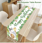 Jungle Animal Theme Taustad Lauajooksja Džunglisafari Palju &otilde;nne s&uuml;nnip&auml;evaks Baby Shower Lapse s&uuml;nnip&auml;evapeo kaunistused