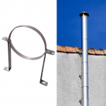 Chimney Pipe Bracket Accessories Clip Fixing Convenient Easy to Use for Home Indoor for diameter 6cm