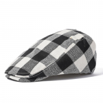 Ruuduline barett pr. Retro Forward Cap England Wind Duck Tongue Cap Kirjanduslik noorte m&uuml;ts M（56-58cm）