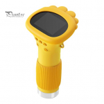 Lastele m&otilde;eldud digimikroskoop LED-valgusega 100X-1000X suurendusega k&auml;eshoitav taskumikroskoobi kaamera Haridusteaduse katse suurendusklaasist m&auml;nguasi kollane