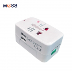 Universaalne reisiadapter 2 USB-pordiga, toiteadapteri pistikupesa muundur, pistikupesa adapter, pistikupesa adapter, pistik, EL UK US AU Dual USB version