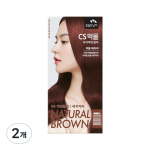 Man with Flowers CS ink hair color, N6 natural brown, 2 pieces beige