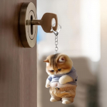 Armas akr&uuml;&uuml;list paksu kassi v&otilde;tmehoidja &ndash; v&otilde;luv loomakujundus koos r&otilde;ngasklambriga, ideaalne kingitus kassis&otilde;pradele