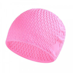 Silikoonist ujumism&uuml;ts, mugav ujumism&uuml;ts, mis sobib ideaalselt lokkis l&uuml;hikestele keskpikkadele juustele, ujumism&uuml;ts naistele ja meestele roosa