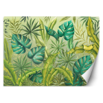 Tape Monstera lehed 100x70 beež