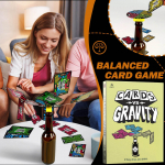 Anti-Gravity Card Balance reisim&auml;ng L&otilde;bus kaartide virnastamise m&auml;ng, mis sobib ideaalselt puhkuseks ja telkimiseks | 2-4 m&auml;ngijat One Size