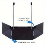 Kolmepoolne peegel, soengupeegel, kolmekordne meigipeegel, isel&otilde;ikev peegel, reguleeritav konks. must