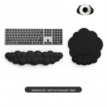 Cloud Wrist Rest Memory Foam Mouse & Keyboard Pad | Libisemiskindel kontori randmetugi Three-piece set must