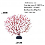 PVC Akvaariumi Veesilm ja Rauaoks Dekoratsioon Akvaariumidele Small Iron Branch Coral punane