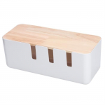 Bo&icirc;te de rangement de c&acirc;bles &agrave; trous de ventilation multiples ABS, bo&icirc;te organisateur de c&acirc;bles, organisateur de prises pour