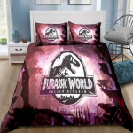 Dinosaurused Jurassic Park 3D Prinditud Voodipesukomplekt &Uuml;he-, Twin-, T&auml;is-, Queen-, King-suuruses Voodikomplekt T&auml;iskasvanu Laste Magamistoa Voodipesu Kingitus 200X230cm-3pcs