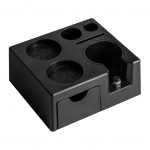 Espresso tampimisjaama k&otilde;rgus reguleeritav 51-54/58 mm portafiltri hoidik koos 4 tk tamperi ja must