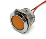 2 szt Lampka kontrolna deski rozdzielczej LED Off-Road 22mm Pomarańczowy