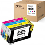 PINALL Merotoner 405XL 405 XL Cartouches Encre compatible pour Epson WF-3820 DWF, WF-4820 DWF, WF-4830DTWF,WF-7840 DTWF,WF-3825 DWF,