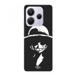 Coque Xiaomi Redmi Note 14 5G Monkey D. Luffy black and white Maniacase