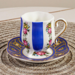 Euroopa retro keraamilised majapidamiskohvitassid ja taldrikud 150ml
