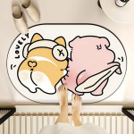 Multifilmi Vannitoa p&otilde;randamatid Veeimav mustusekindlus Libisemisvastane Diatomiga mudapadi Vannitoa sissep&auml;&auml;su matt 40*60cm