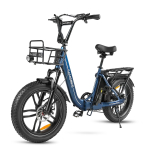 SAMEBIKE C05Pro V&auml;litingimustes s&otilde;itmiseks m&otilde;eldud elektriline jalgratas 36V13Ah aku 7 kiirust Alumiiniumisulam L&auml;biastutav Kokkupandav 20-tolline Paks rehv Maantee E-jalgratas must