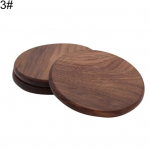 Round Square Cup Coaster must p&auml;hklipuust isolatsiooniga s&ouml;&ouml;gilaud Kruus Mat Pad