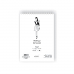 SMLT Bloc pour marqueurs papier layout ultra-lisse, extra blanc A4 50 page 100 gsm SPIRAL