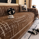 Lihtsad ja moodsad &uuml;hev&auml;rvilised diivanir&auml;tikud, universaalne diivanikate igaks aastaajaks, &uuml;hes t&uuml;kis kassikriimustuste diivanikate pleed 180*180cm pruun