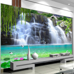 3D stereo juga fototapeet Loodusmaastik seinamaaling Elutuba TV diivani taustaseina paber Kodu kaunistus 200 cm(W) x 140 cm(H)