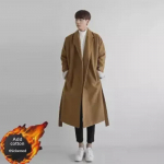 Meeste korea stiilis pikk villane tuulejope 2XL Fits 160-185 Jin