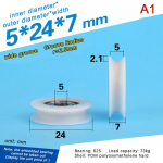 Kvaliteetne U-soonega 625 &uuml;mmarguse rihmarattaga kuullaagriga rattarull ukseakende jaoks du&scaron;irataste sahtliratta juhtratas