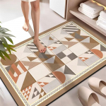 Superimav Vannitoap&otilde;randamatt Libisemisvastane Vannitoavaip WC-vaip Uksejalatsimatt Vannitoa Libisemisvastane Kummist Du&scaron;ivaip 80&times;120cm