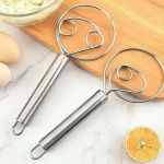 Roostevabast terasest multifunktsionaalne k&ouml;&ouml;gik&auml;sisegisti, mittekleepuva disainiga kiirmuna- ja taignasegisti One Size