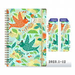 A5 2023 Agendaplaanija Spiraalk&ouml;idetud M&auml;rkmik Ajakava P&auml;evik Kirjatarbed M&auml;rkmepaberid Kawaii Sket&scaron;iraamat Koolitarbed Eelarvep&auml;evik A01