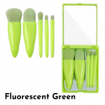 Lihtsalt kaasav&otilde;etav Reisi Meigipintslite Komplekt, 5tk Mini T&auml;isfunktsionaalne Kosmeetikapintslite Komplekt peegliga &ndash; Kaasaskantav, Pehme, Vastupidav, Ideaalne Kasutamiseks Teel