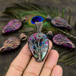 Multi Labradorite Handmade Copper Wire Wrap Jewelry Pendant 2.40 b7c42