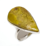 African Vasonite Handmade 925 Sterling Silver Jewelry Ring Size 8 r3l37
